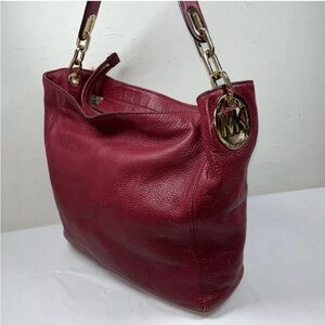 Michael Kors Burgundy Shoulder Bag